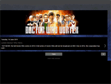 Tablet Screenshot of doctorwhovortex.blogspot.com