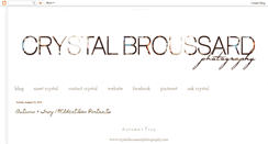 Desktop Screenshot of crystalbroussardphotography.blogspot.com