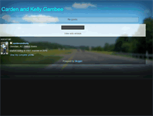 Tablet Screenshot of cardenandkellygambee.blogspot.com