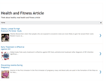 Tablet Screenshot of health-and-fitness-article.blogspot.com