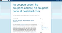 Desktop Screenshot of hp-coupons-code.blogspot.com