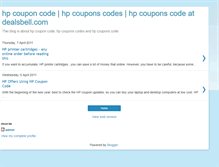 Tablet Screenshot of hp-coupons-code.blogspot.com