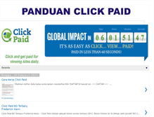 Tablet Screenshot of panduanclickpaid.blogspot.com