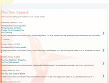 Tablet Screenshot of plus-size-apparel.blogspot.com