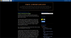 Desktop Screenshot of freelibertarians.blogspot.com