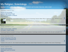 Tablet Screenshot of churchofscientology.blogspot.com