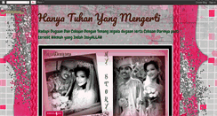 Desktop Screenshot of hanyatuhanyangmengerti.blogspot.com