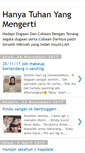 Mobile Screenshot of hanyatuhanyangmengerti.blogspot.com