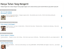 Tablet Screenshot of hanyatuhanyangmengerti.blogspot.com