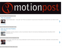 Tablet Screenshot of motionpost.blogspot.com