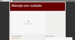 Desktop Screenshot of manejaconcuidado.blogspot.com