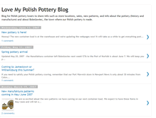 Tablet Screenshot of polishpotteryshop.blogspot.com