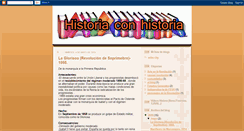 Desktop Screenshot of historiaconhistoria.blogspot.com