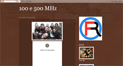 Desktop Screenshot of 100e500mhz.blogspot.com