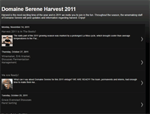 Tablet Screenshot of domainesereneharvest.blogspot.com