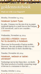 Mobile Screenshot of goldennotebook.blogspot.com
