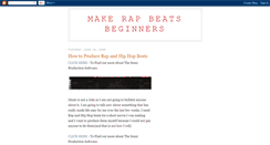 Desktop Screenshot of makerapbeatsbeginners.blogspot.com