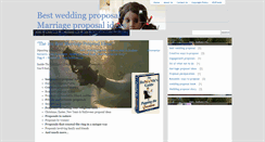 Desktop Screenshot of bestweddingproposals.blogspot.com