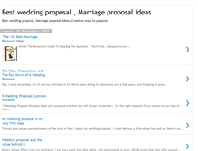 Tablet Screenshot of bestweddingproposals.blogspot.com