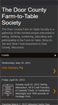 Mobile Screenshot of doorcountyfarmtotablesociety.blogspot.com