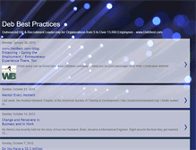 Tablet Screenshot of debbestpractices.blogspot.com