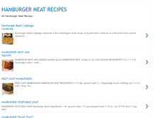 Tablet Screenshot of hamburger-meat-recipes.blogspot.com