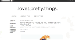 Desktop Screenshot of lovesprettythings.blogspot.com