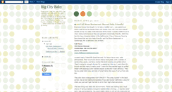 Desktop Screenshot of bigcitybaby.blogspot.com