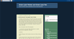 Desktop Screenshot of greenlaserpointer.blogspot.com