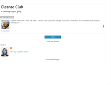 Tablet Screenshot of cleanseclub.blogspot.com