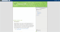 Desktop Screenshot of gateway2erp.blogspot.com