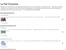 Tablet Screenshot of lafee-clochette.blogspot.com