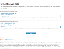 Tablet Screenshot of lymediseasehelp.blogspot.com