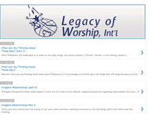 Tablet Screenshot of legacyofworship.blogspot.com