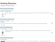 Tablet Screenshot of knittingobsession.blogspot.com