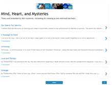 Tablet Screenshot of mindheartandmysteries.blogspot.com