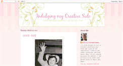 Desktop Screenshot of indulgingmycreativeside.blogspot.com