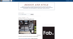 Desktop Screenshot of designandstyle.blogspot.com