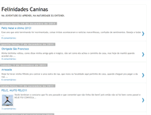 Tablet Screenshot of felinidadescaninas.blogspot.com