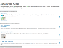 Tablet Screenshot of mentematematica.blogspot.com
