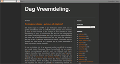 Desktop Screenshot of dagvreemdeling.blogspot.com