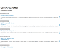 Tablet Screenshot of geekgraymatter.blogspot.com