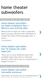 Mobile Screenshot of hometheatersubwoofers.blogspot.com