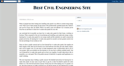 Desktop Screenshot of bestcivilengineeringsite.blogspot.com