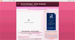 Desktop Screenshot of koreanboutique.blogspot.com