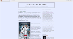 Desktop Screenshot of jennisfilmreviews.blogspot.com