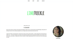 Desktop Screenshot of limefreckle.blogspot.com