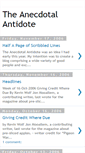 Mobile Screenshot of anecdotal-antidote.blogspot.com