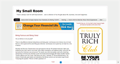 Desktop Screenshot of mysmallroom.blogspot.com