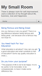Mobile Screenshot of mysmallroom.blogspot.com